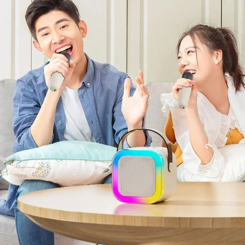 K12 Karaoke Machine Portable 5.3 PA Bluetooth /contem 2 micro-fones