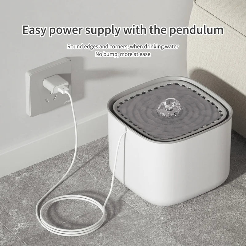 fonte de água para pet elétrico usb