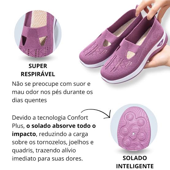 Tenis ortopédico Confort Pus + BRINDE SUPER PALMILHA CONFORT GEL